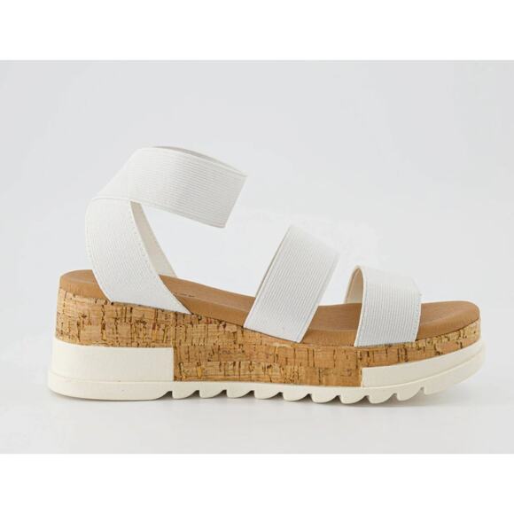 CUSHIONAIRE Naomi Stretch Cork Wedge Sandal, Women's US Size 6M - $54.99 MSRP - Picture 6 of 7